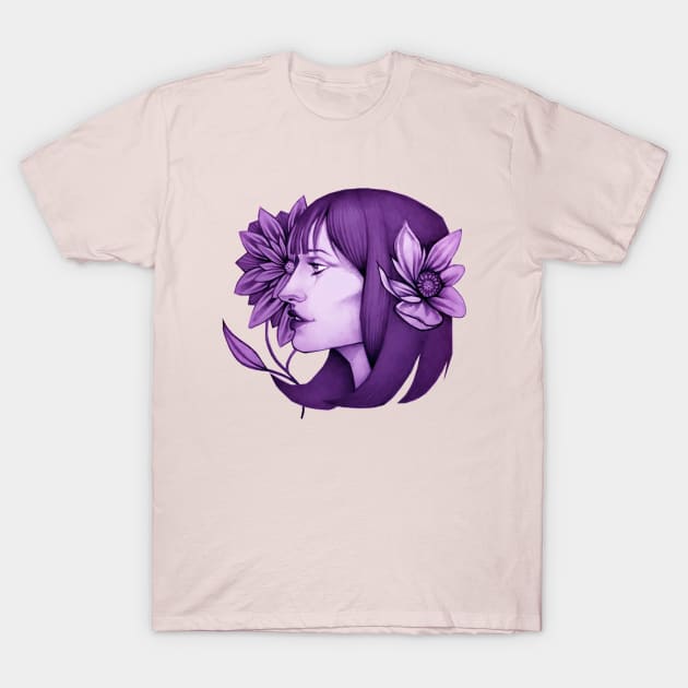 Beautiful Flower Girl T-Shirt by dnlribeiro88